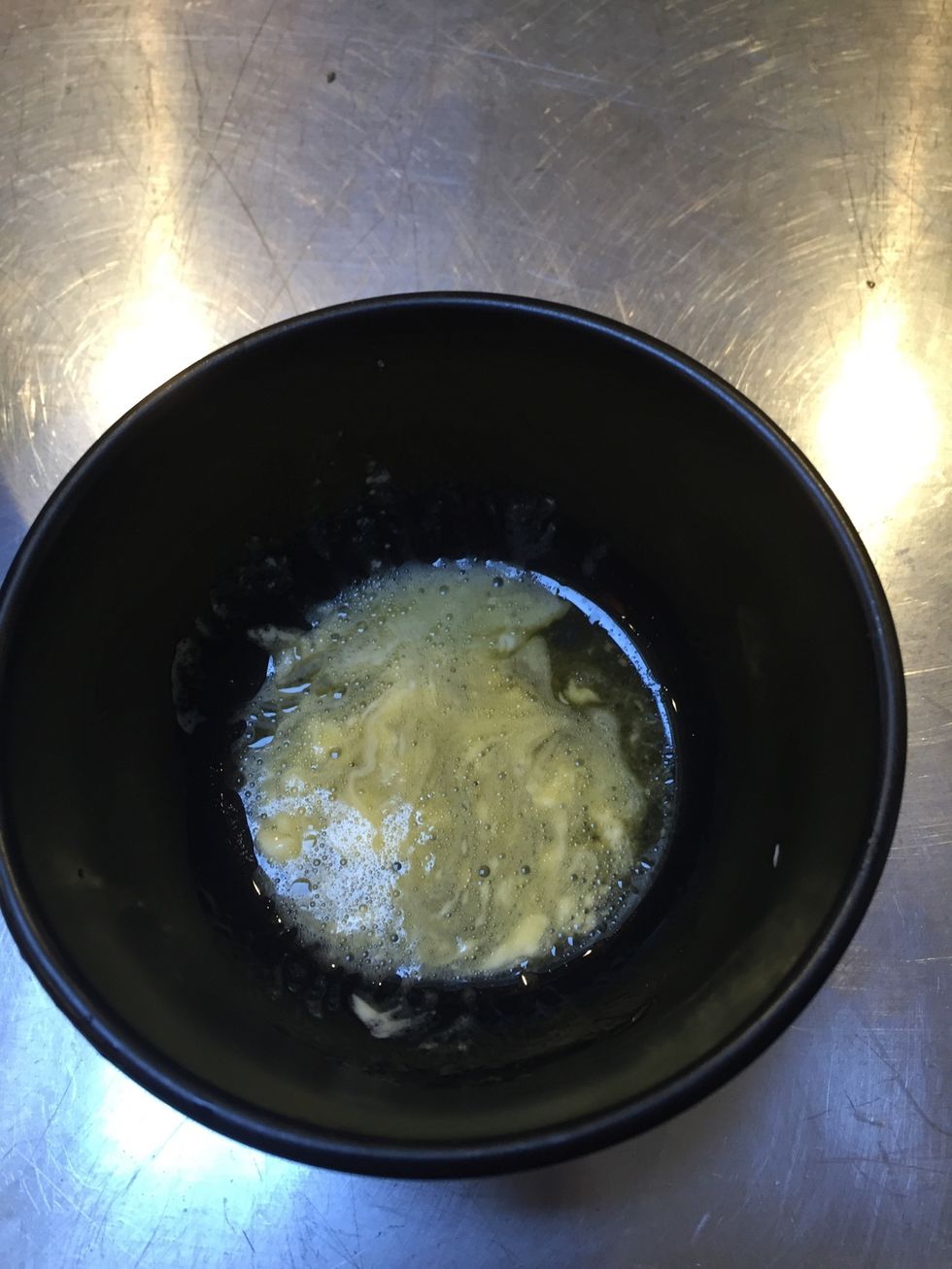 Mm. Melted butter. Now it's time to add seasoning :)