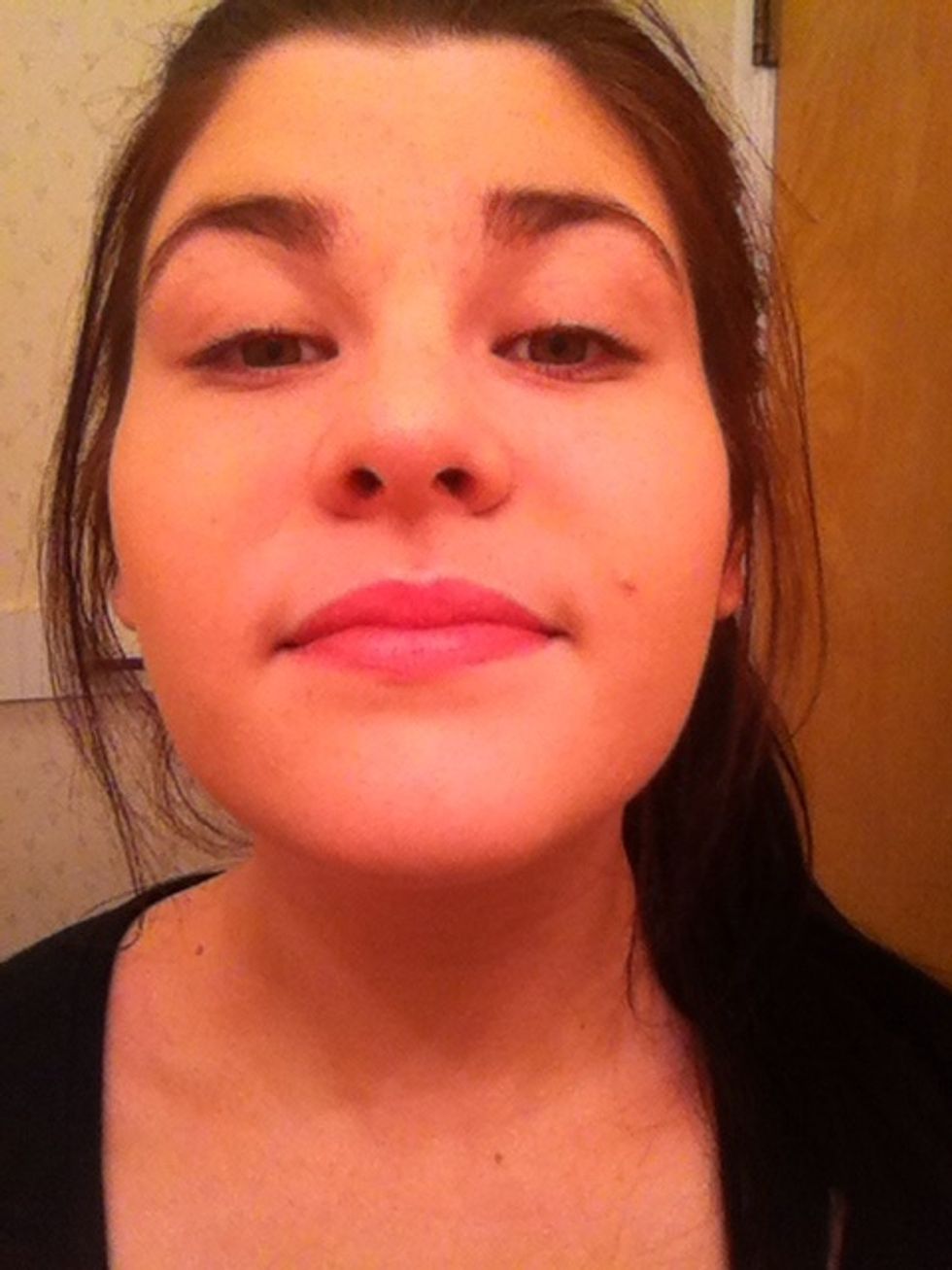 Moisturize and apply foundation routine, fill in brows if you do, and apply your eyelid primer!