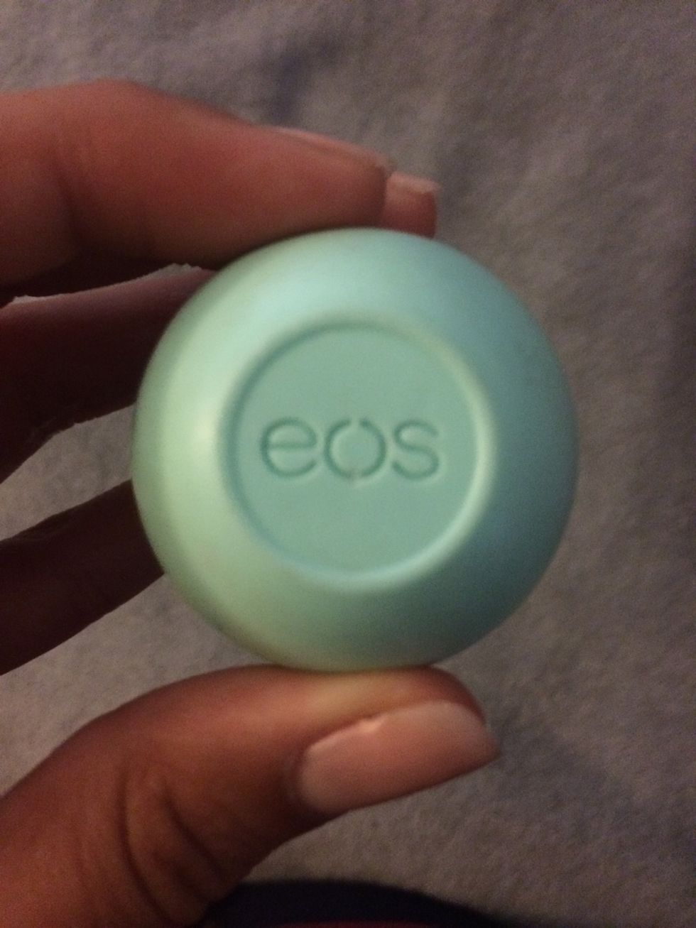 Moisturizer with Chapstick. This is EOS in mint.