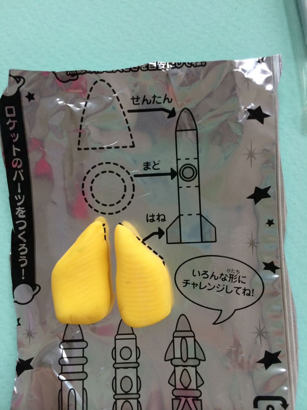 Mold whatever colors you like to the shape of the guide