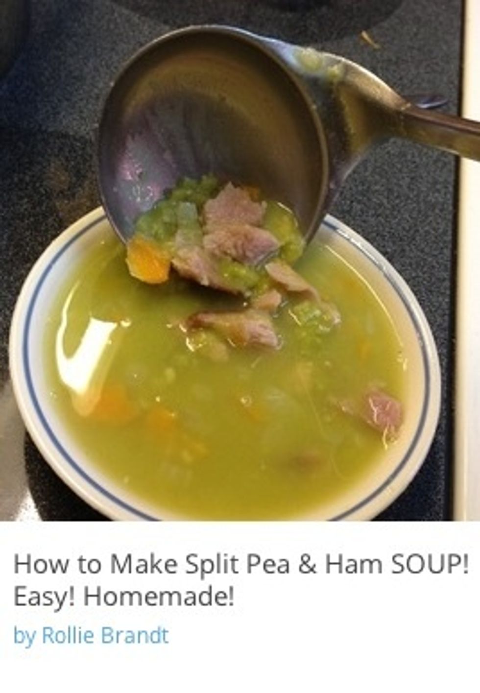 Mom's Split Pea Soup is super easy and SO good with chunks of Ham in every spoonful! Truly good comfort food! Find the guide.