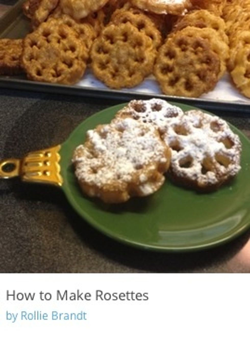 Mom taught me how to make Rosettes at Christmas... My SnapGuide shows you how....