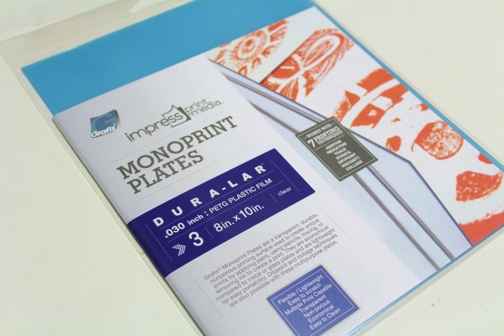 MONOPRINT PLATES from Grafix are an economical alternative to glass or metal plates. durable & reusable for use with: additive, reductive, trace, stencil, drypoint, viscosity or collage monoprinting.