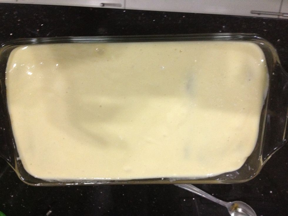 More cream. The remaining 1/2.
