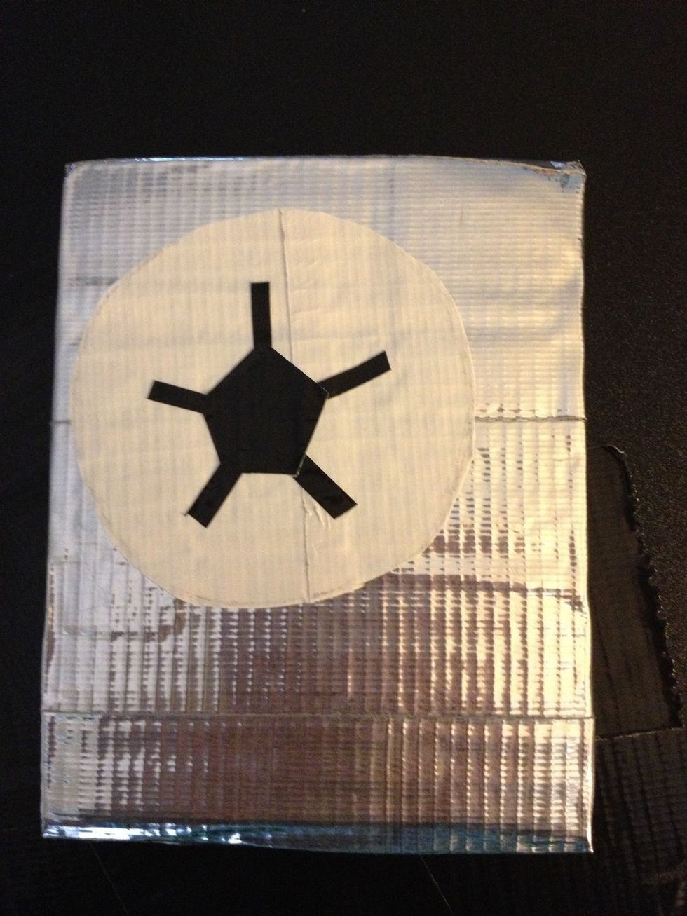 More details. I ended up tucking the lines under the pentagon.