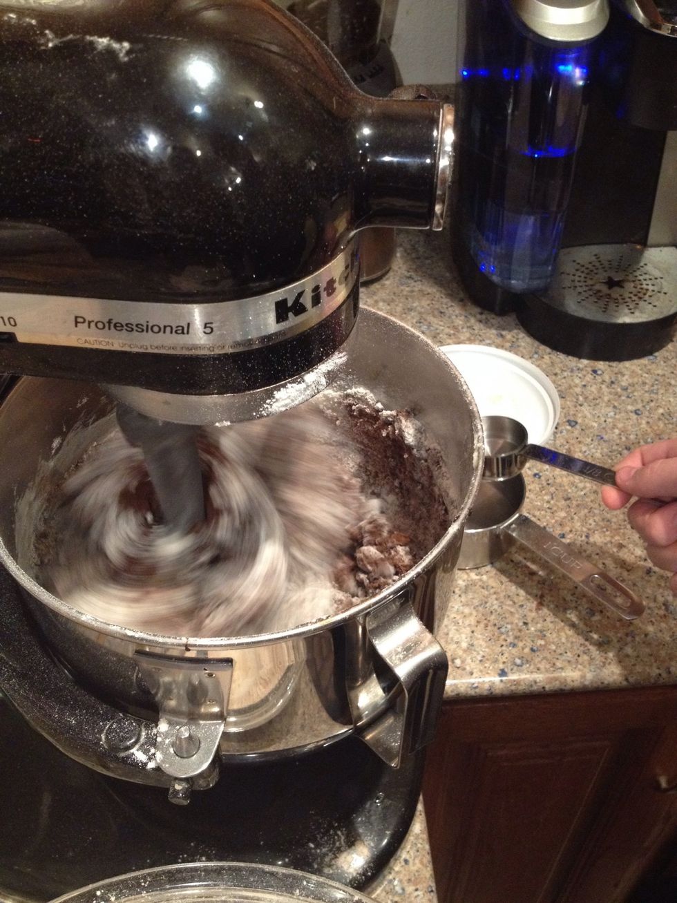 More flour and more mixing...