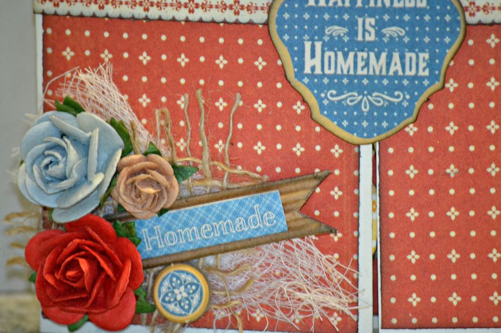 More fun with stickers, flowers, burlap & cheesecloth!