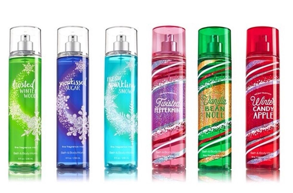 More scents are Snowkissed Sugar, Fresh Sparkling Snow. And again there is Twisted Peppermint, and Vanilla Bean Noel.