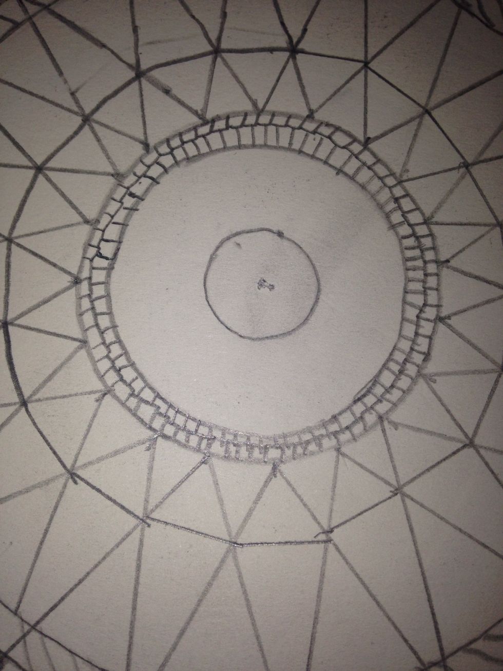 More squares on the bottom half, but I displaced them a little.
