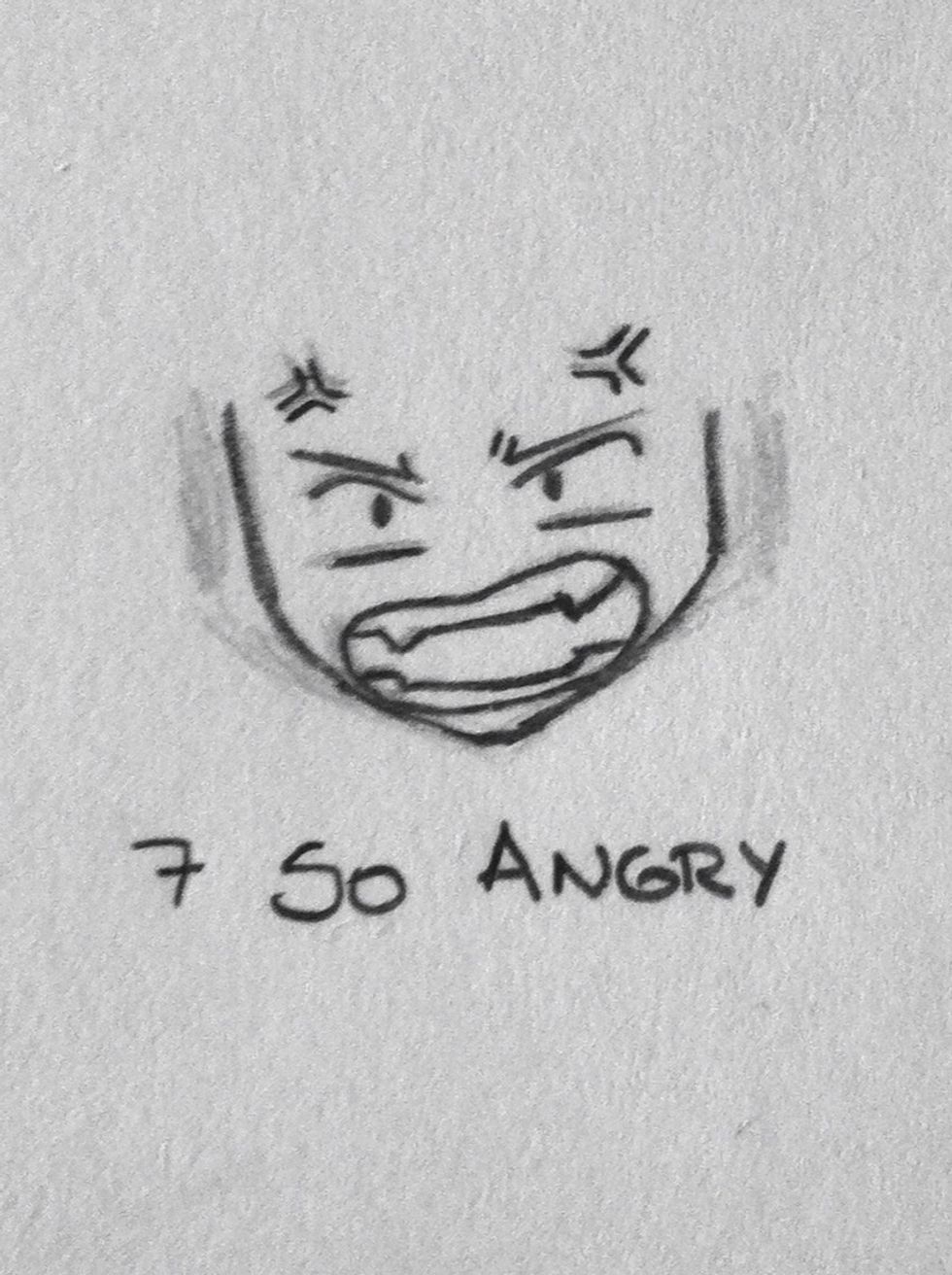 More wrinkles and as you can see there's a lot of tense in the face.. Also a bigger mouth..