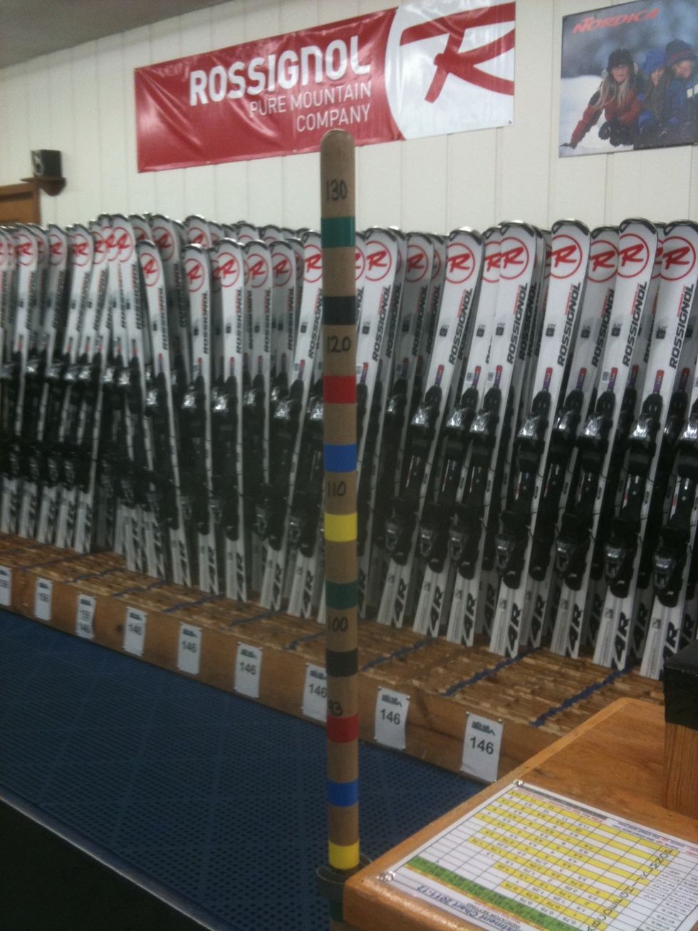 Most ski slopes keep updated ski equipment so you will not have an excuse