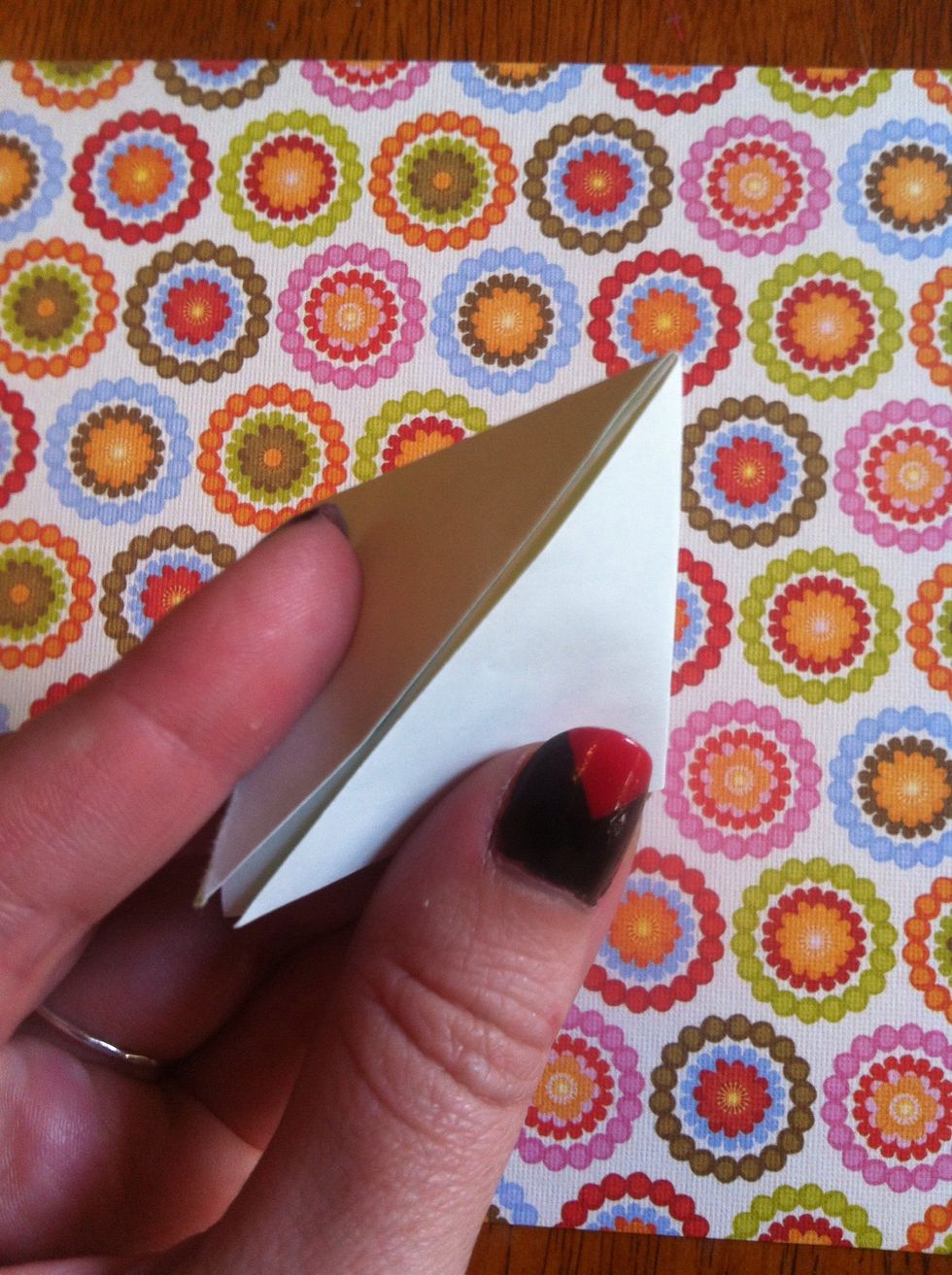 Mountain fold back (in half).