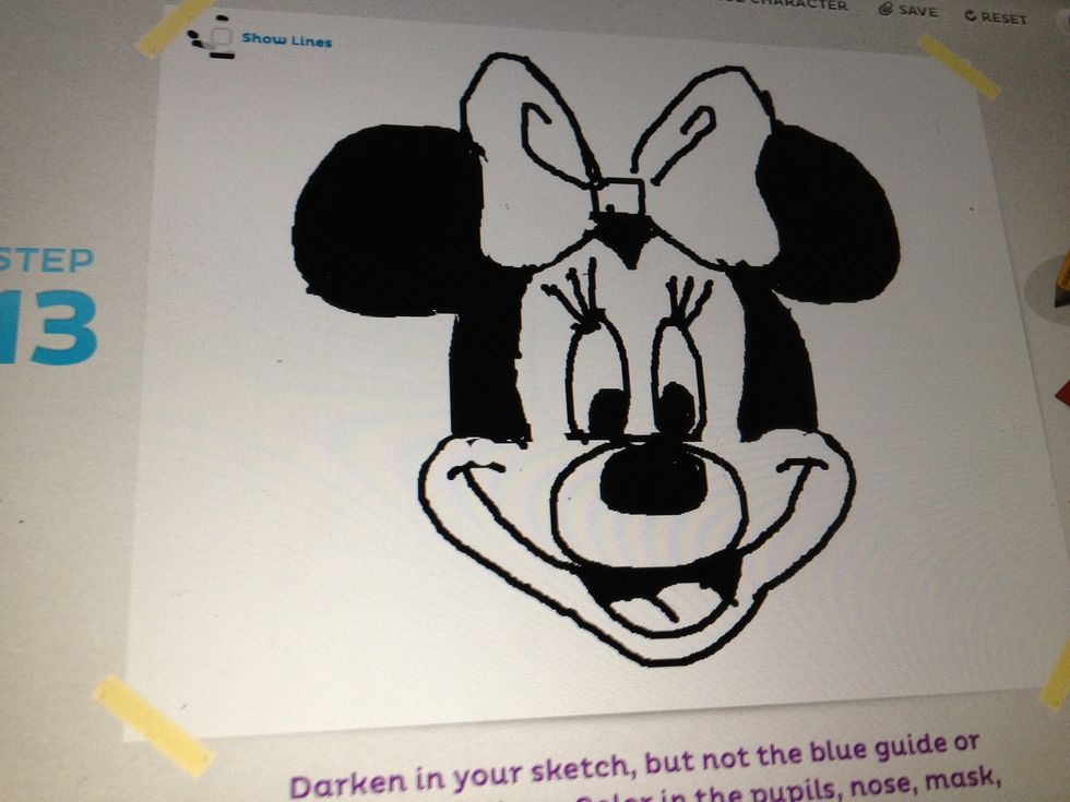 Mouth, nose , eyes and mask area