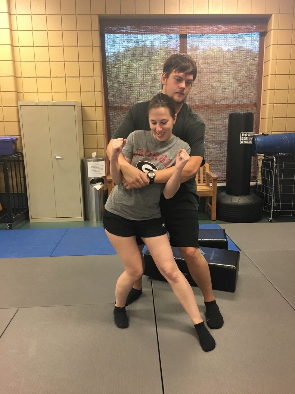 Move hips to one side