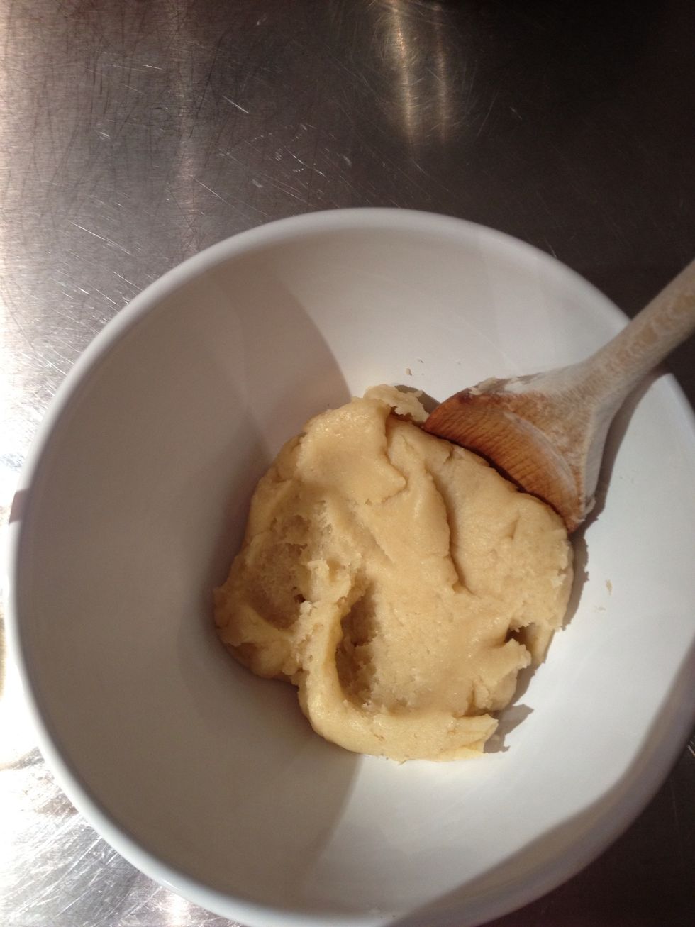 Move the dough into a cold mixing bowl to cool.