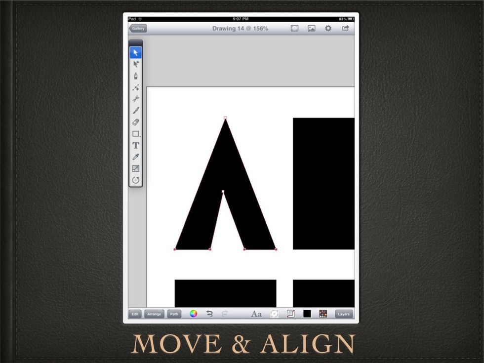 Move them down and ALIGN BOTTOM all four anchor points.