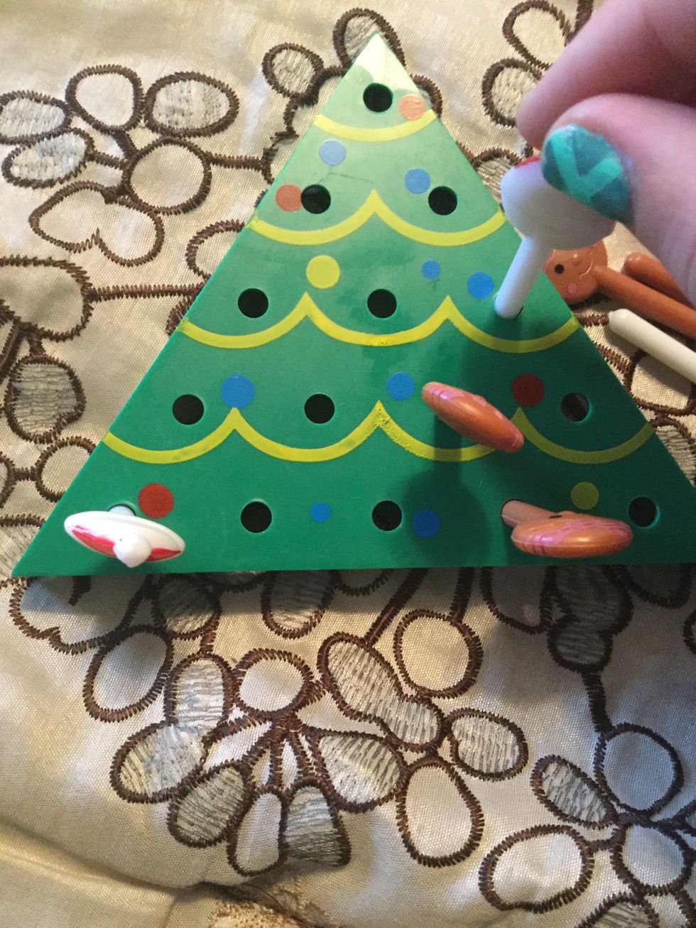 Move this guy down diagonally to the left