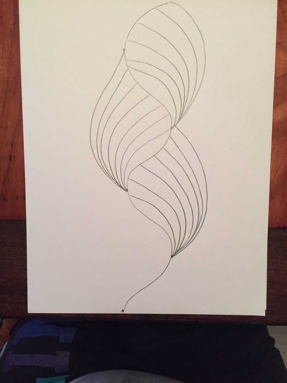 Move to the next dot below. It should be on the right side of your wavy line. Repeat steps 4-6.