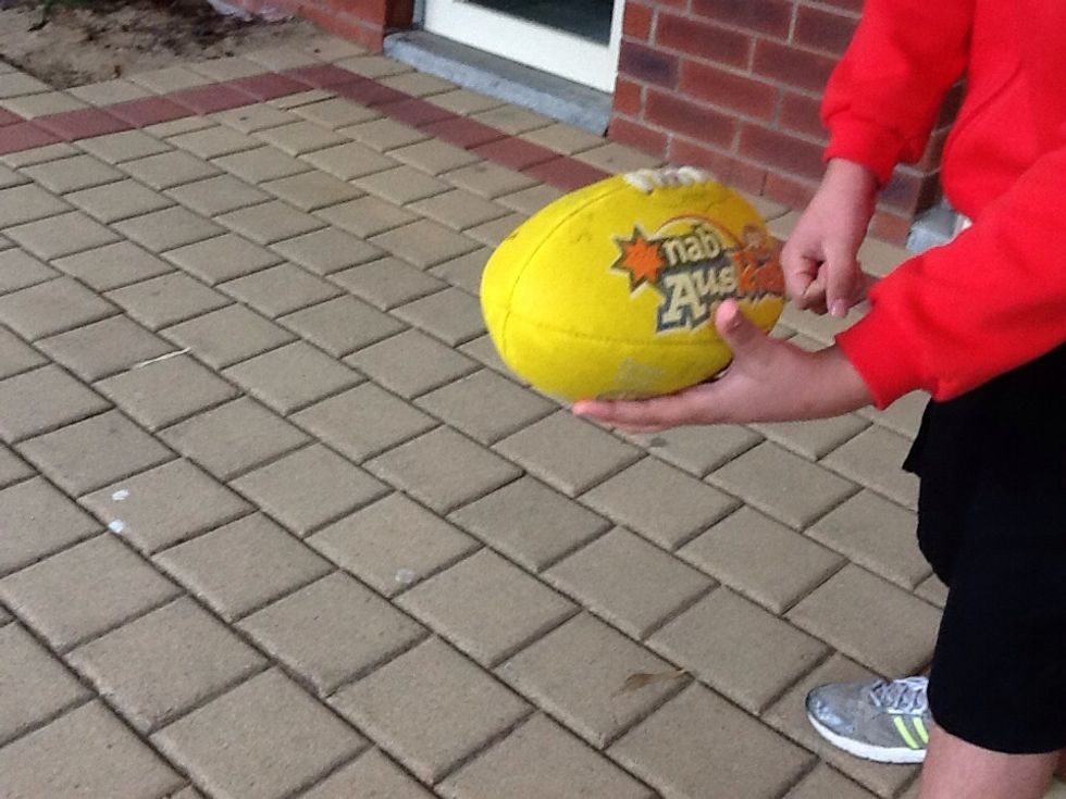 Move your hand closer to the Football.