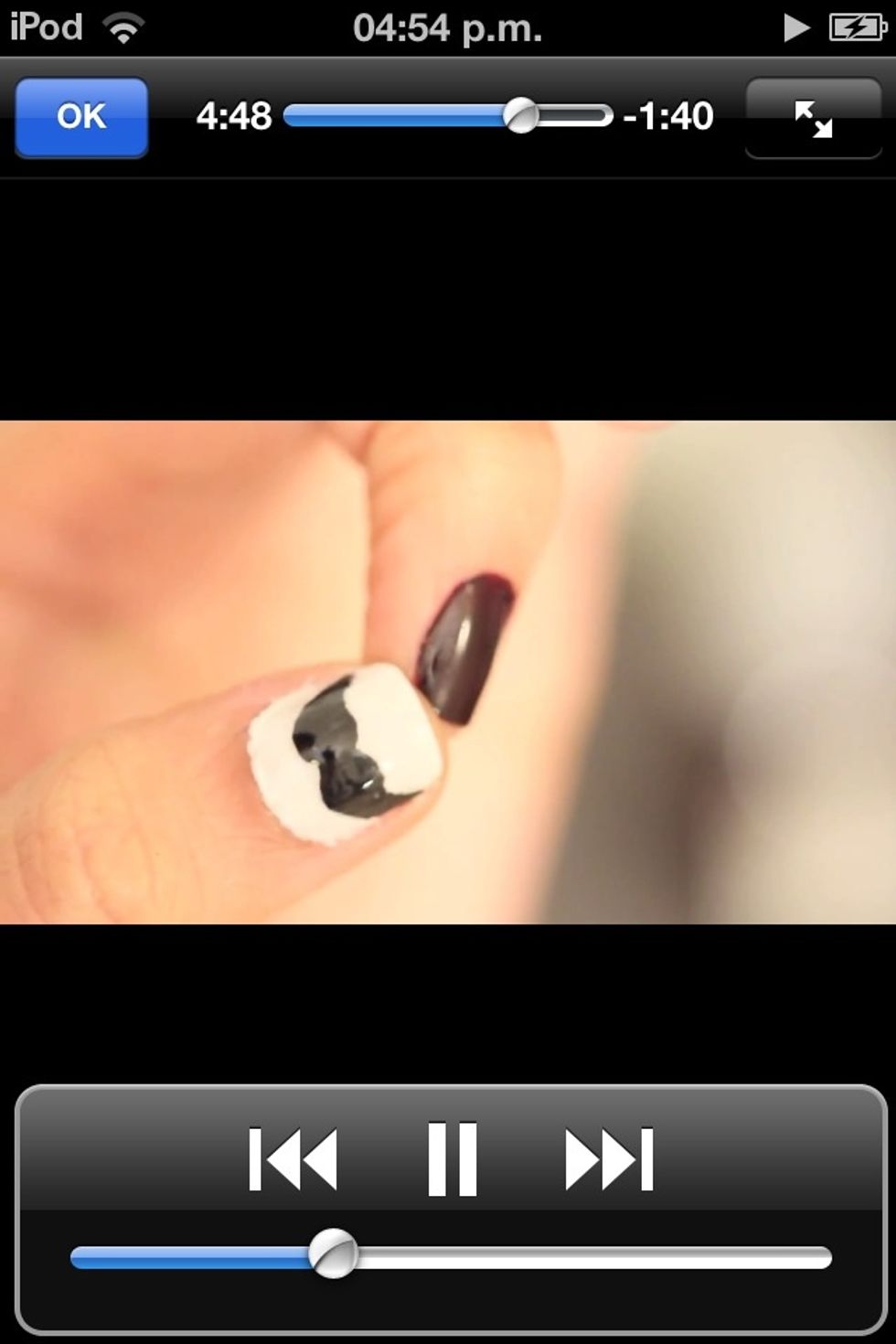 Mr. Moustache in your nail :D