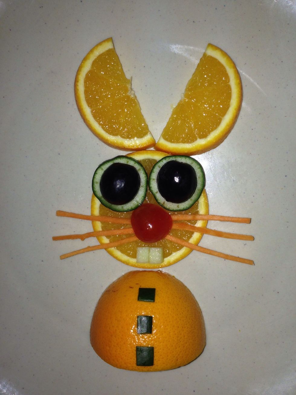 Mr.Rabbit is ready to eat:)