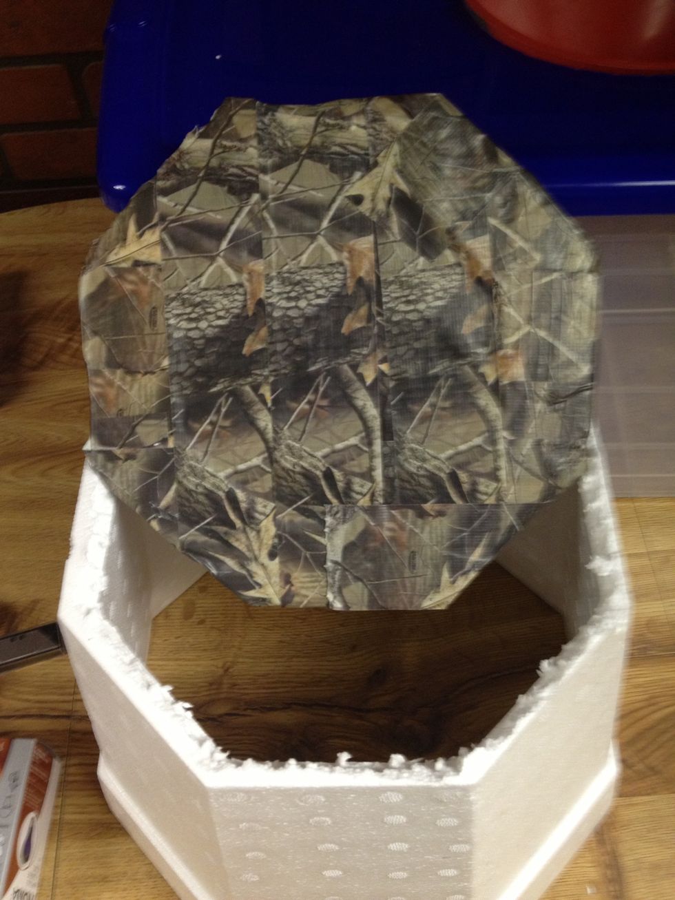 Much better! Who doesn't love camo duct tape!!! Now for the windows...