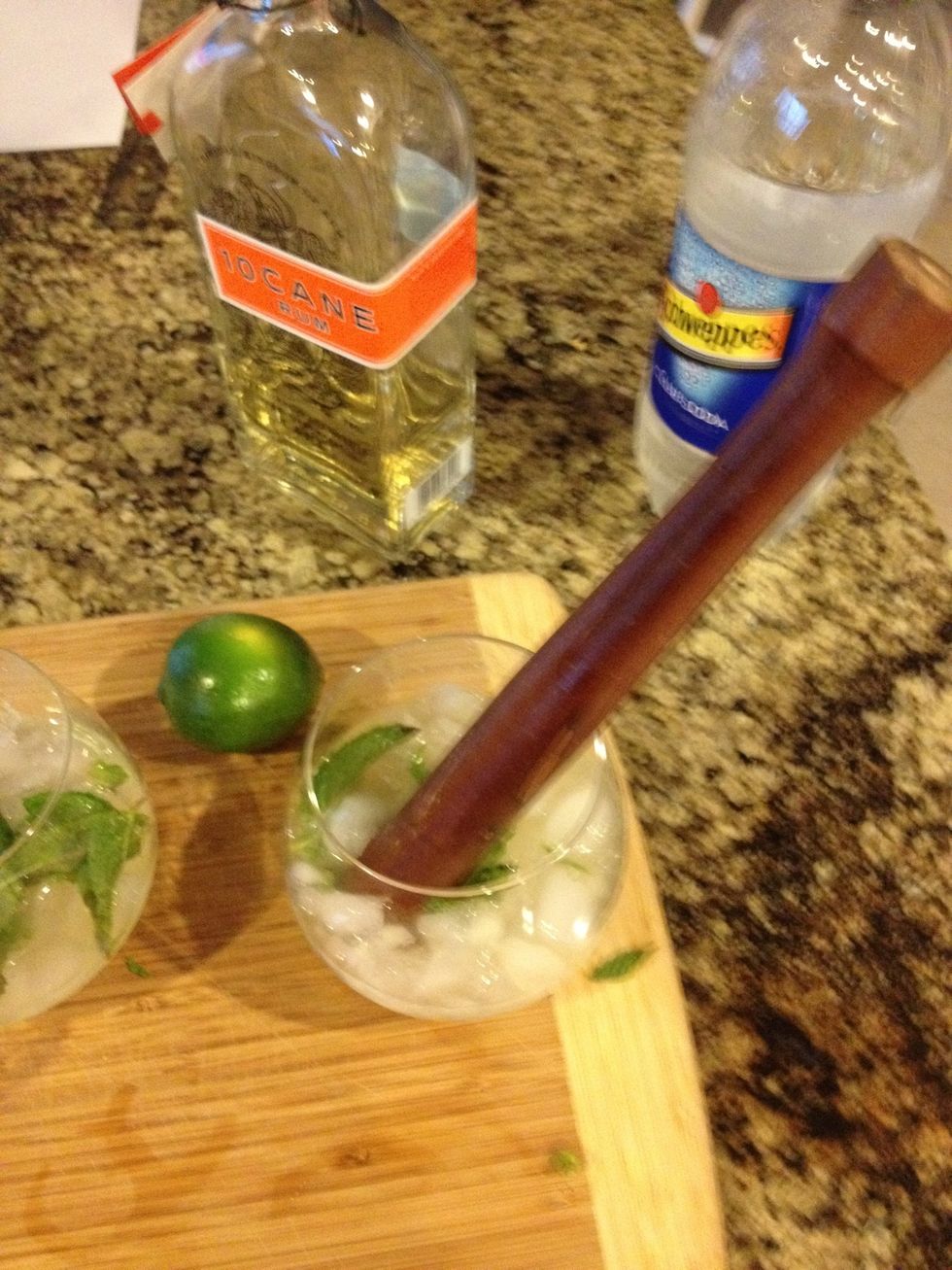 Muddle ingredients together