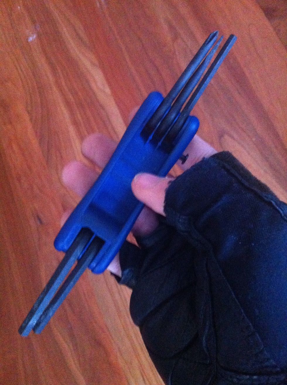 Multi-hex wrench allows you to adjust most parts on your like and set your derailleurs. Look for one that comes with the essential 5mm hex, 4mm hex, Phillips and a flathead screwdrivers.