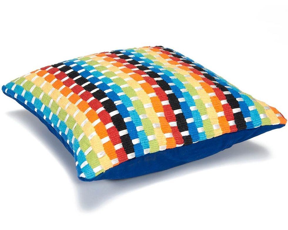 Multicoloured Stripe Cushion Cover, Shop Now:- https://www.maddhome.com/woven-cushion-covers/multi-coloured-stripe-cushion-cover.html