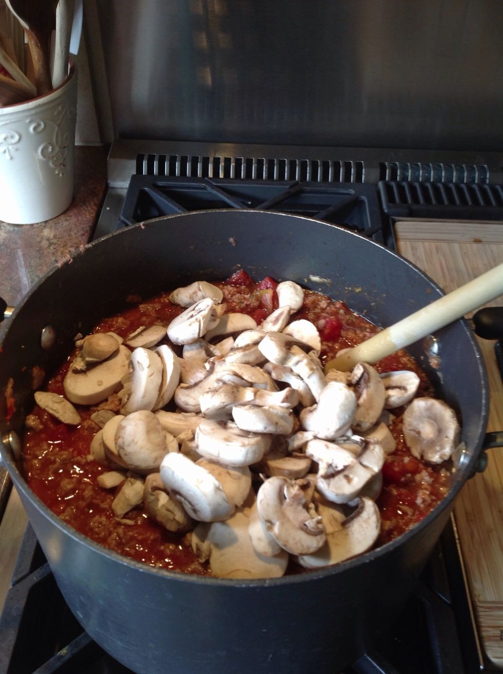 Mushrooms added.