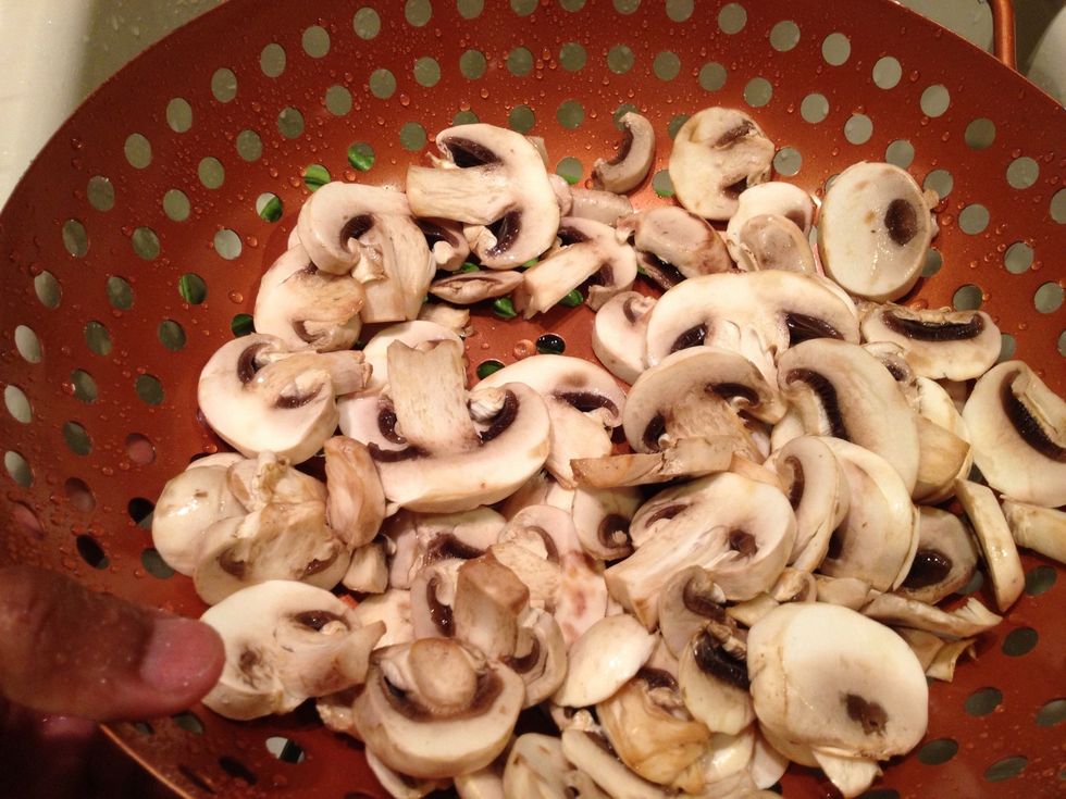 Mushrooms halved or quartered