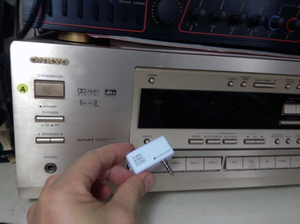 Music Transmitter for iPhone provide an easy way to connect to any home stereo without Bluetooth with simple plug and play. No Bluetooth! No App! No complicated setup or pairing.