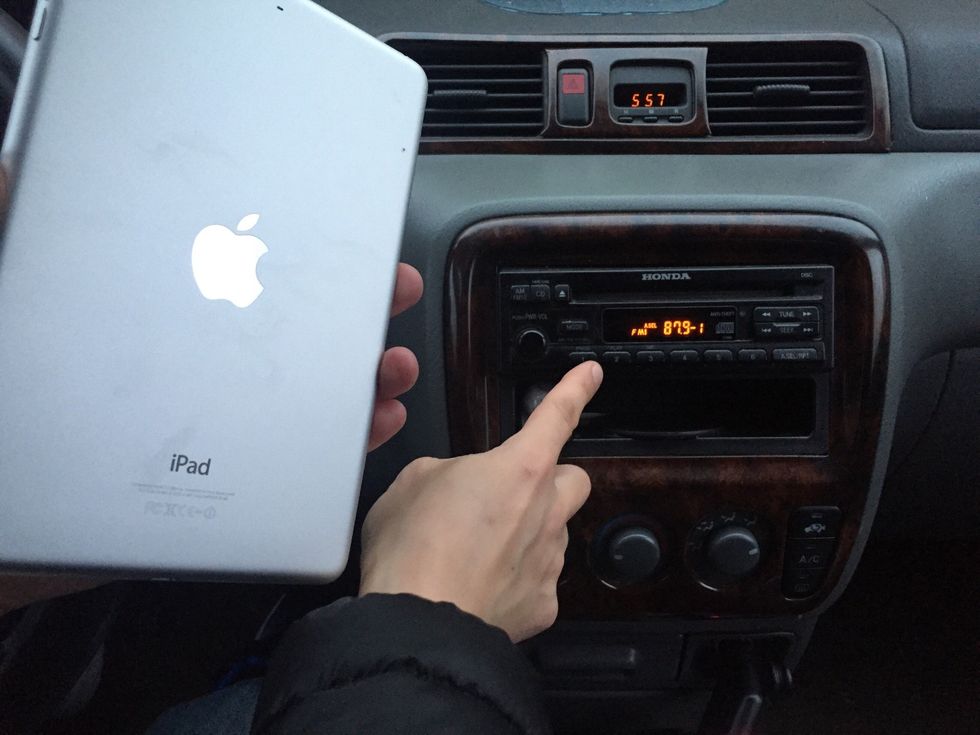 Music Transmitter for iPhone will allow you to broadcast and listen to all the sound and music from your iPad Mini / Air thru your older car radio. Wirelessly!