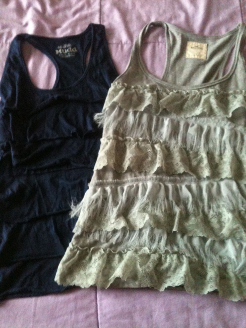 MUST HAVE! Ruffle solid tanks! Love!