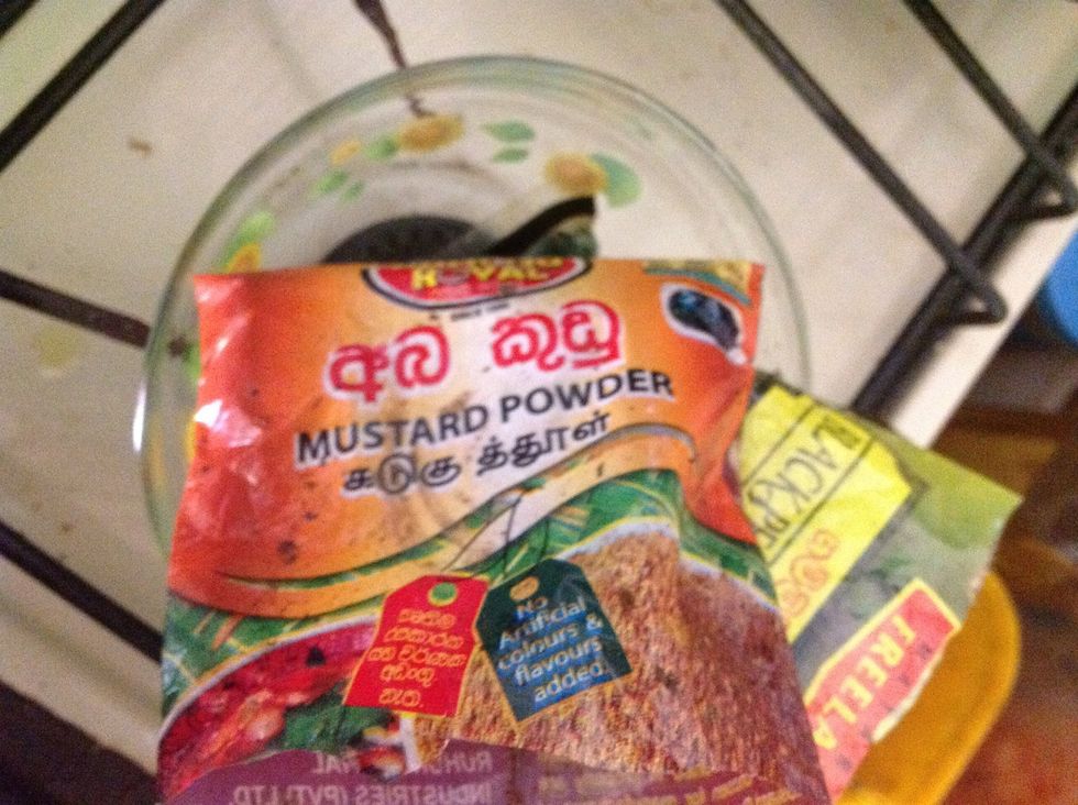 Mustard powder 1/2 tsp