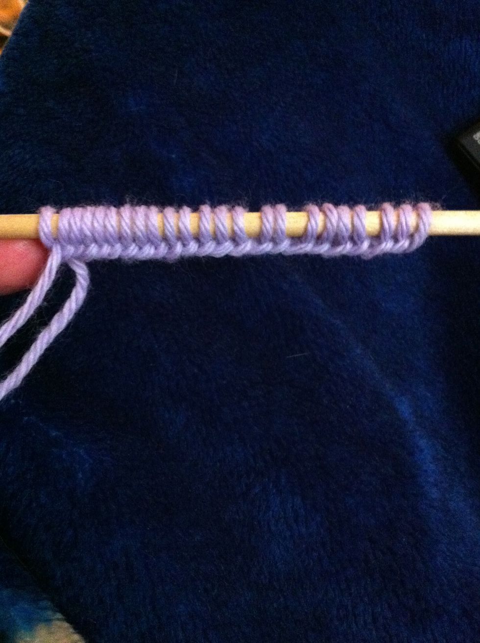 My 23 cast-on stitches.