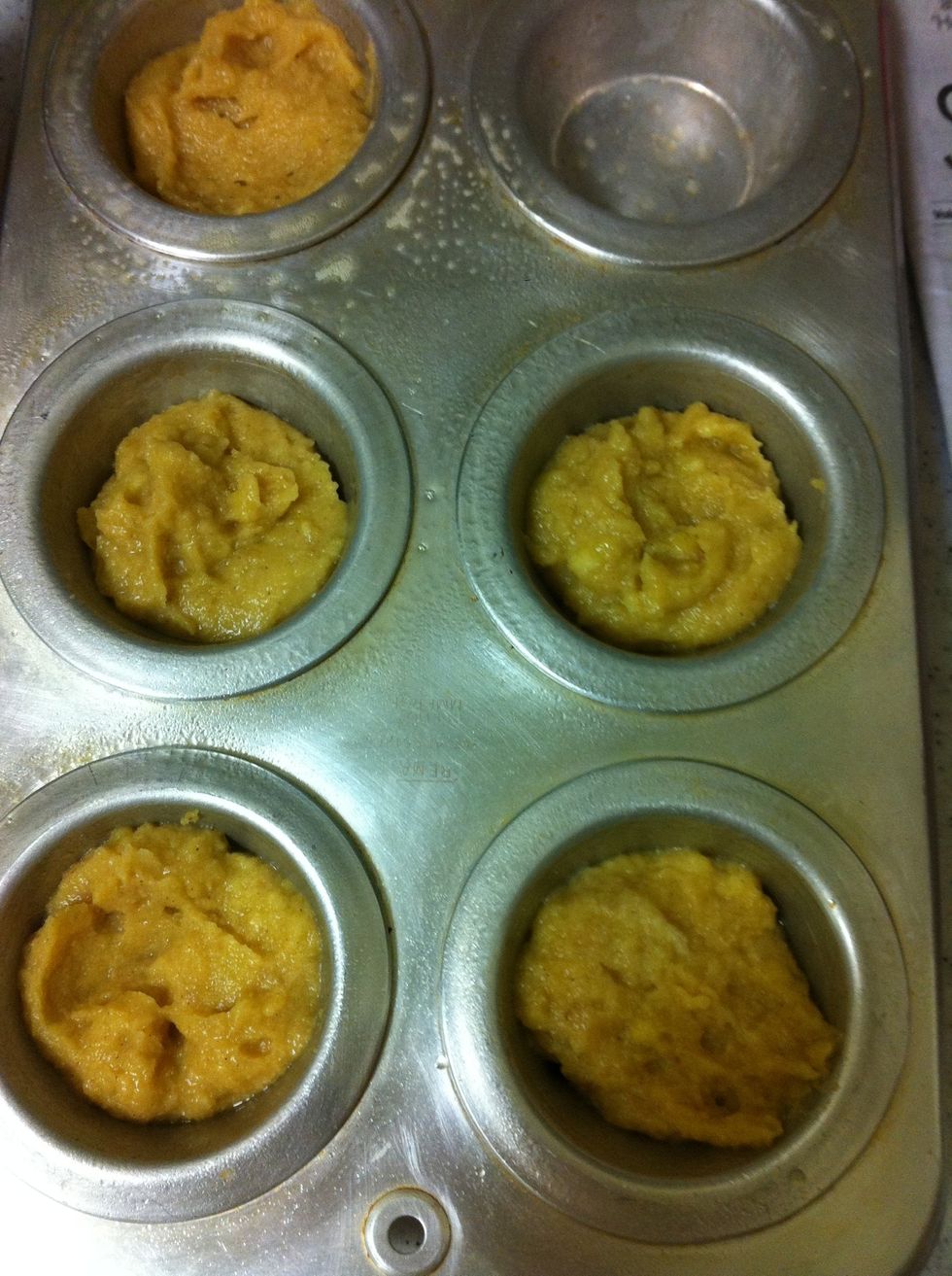 My batch made about 5 muffins