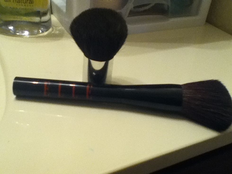 My best two brushes I've use, an all over powder brush (small one) and Elle powder brush for $16 but totally worth it
