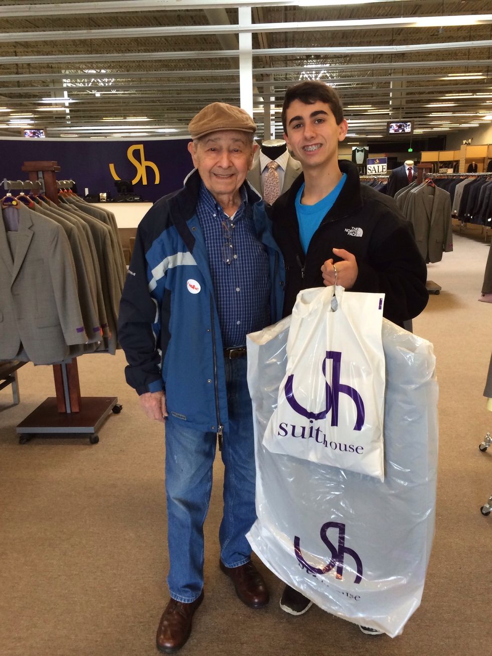 My biggest inspiration is this dude, teaching me the ways of life and right from wrong. Love you grandpa.