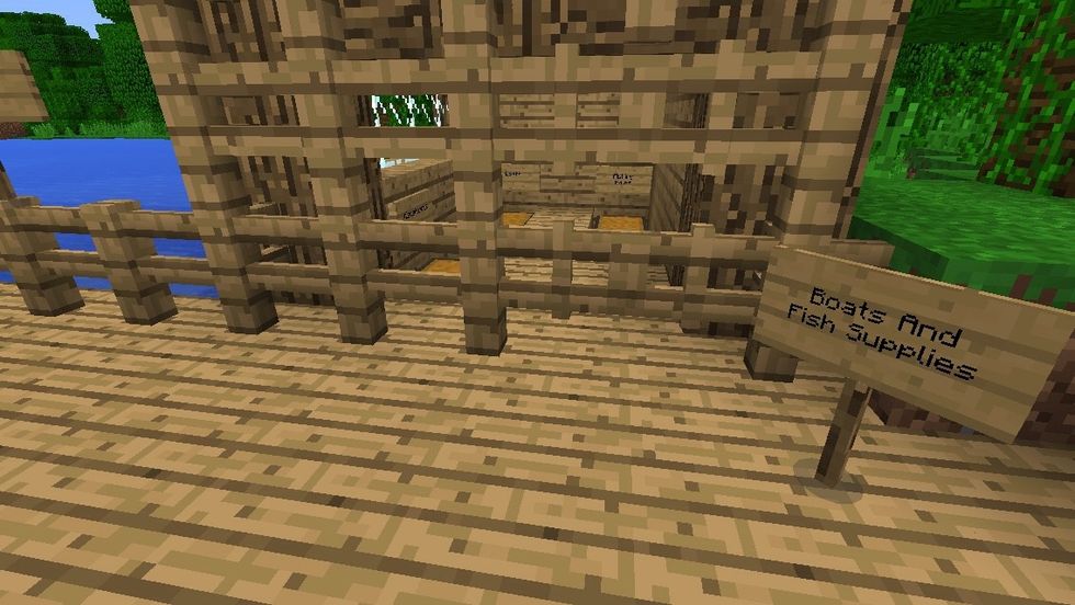 My boat and fishing supplies area