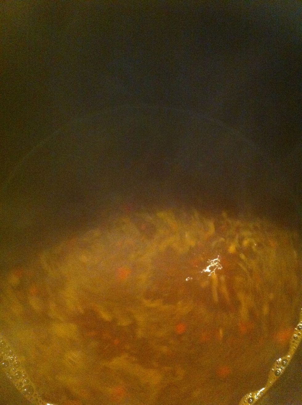 My boiling chaar is almost ready another step to add.