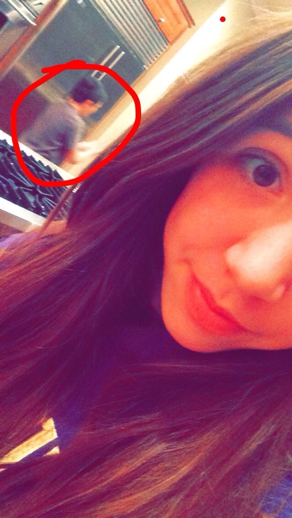 My brother kinda got in my pic