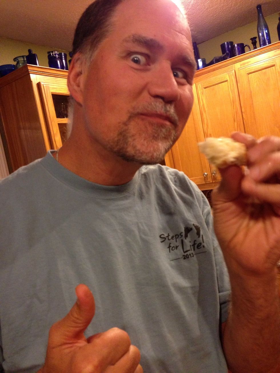My dad had seconds!