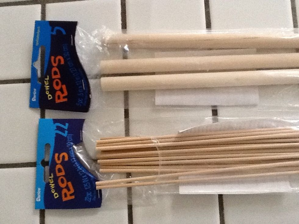 my dowels came in pkg of 22 , save extras for doweling cakes when stacking.