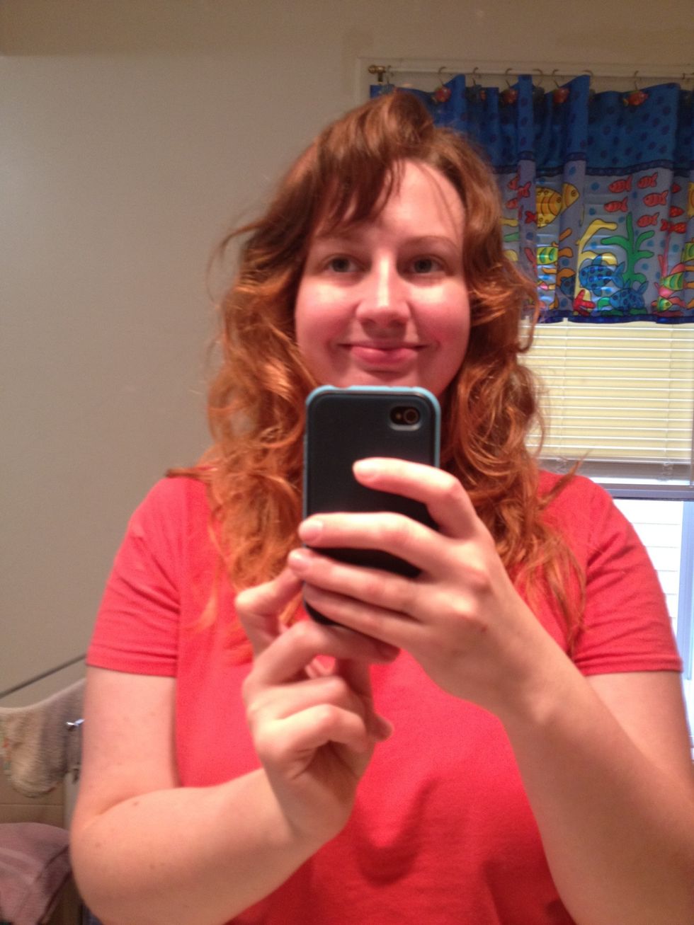 My dye said to use on dry hair, so I just waited until the morning so it was fully dry.