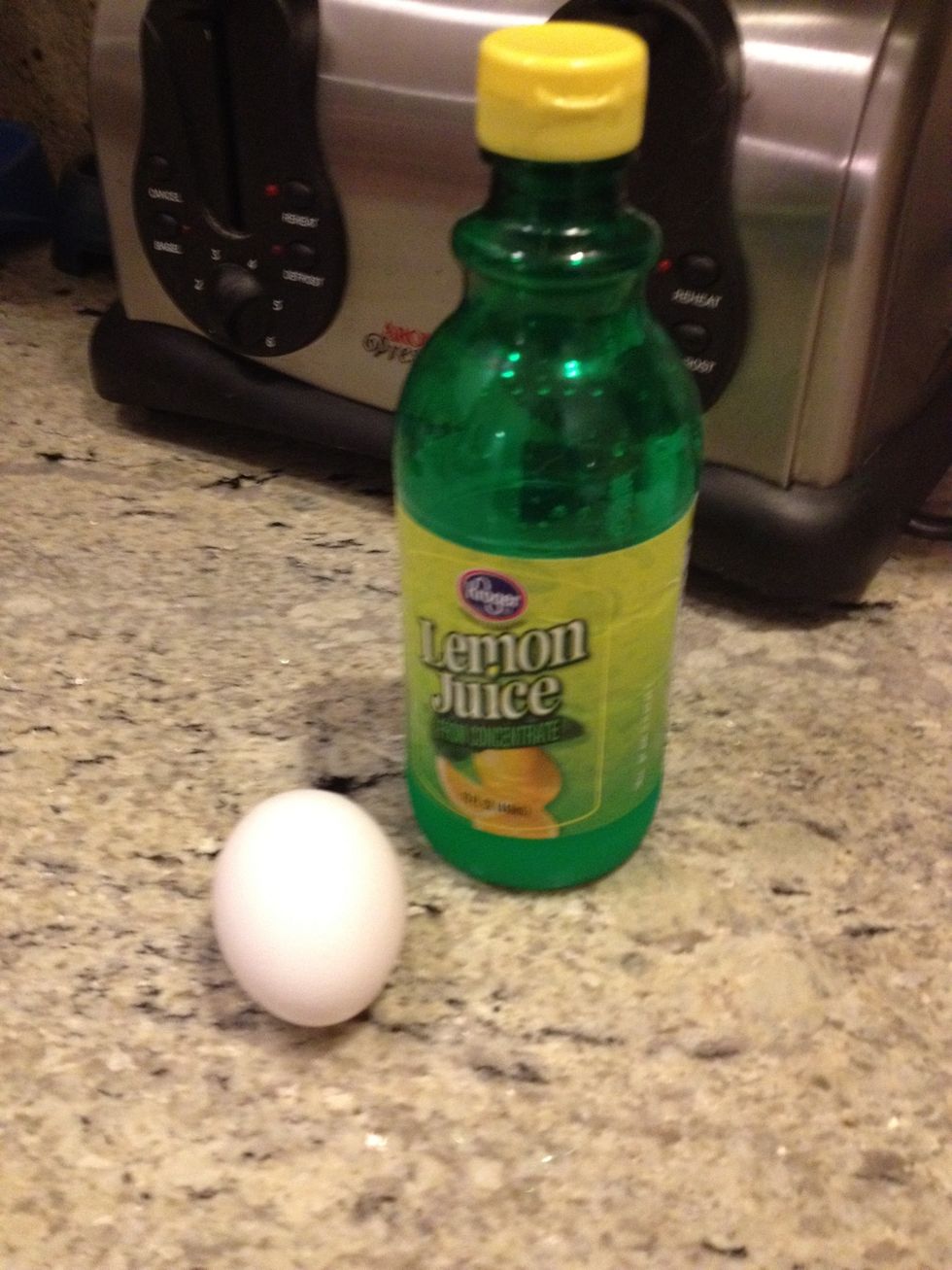 my egg and lemon juice!