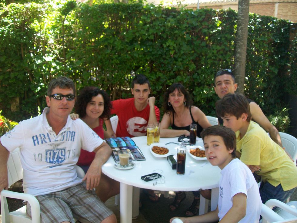 My family at another bar with one of the best drinks i've ever had.