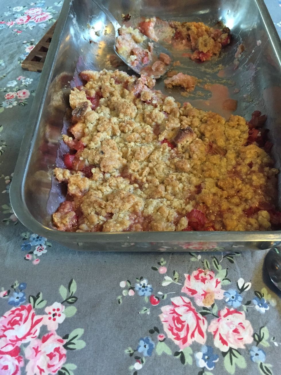 My family attacked the cake before I could take a picture, so this is the best I could do.