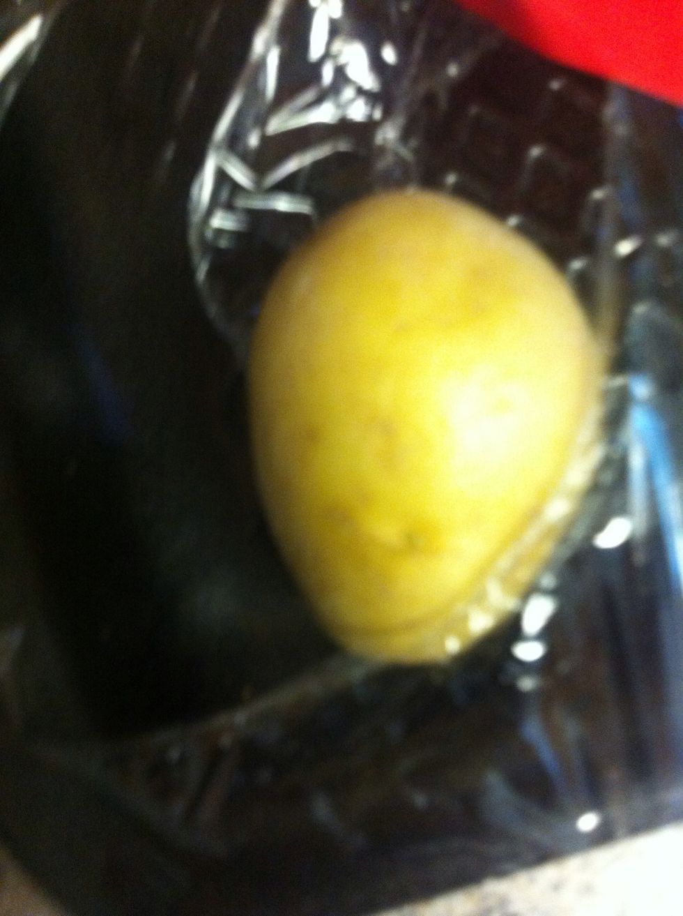 My family bought these small potatoes for dinner about 5 days ago while I was in Houston. I peeled and cut these into bit size pieces.