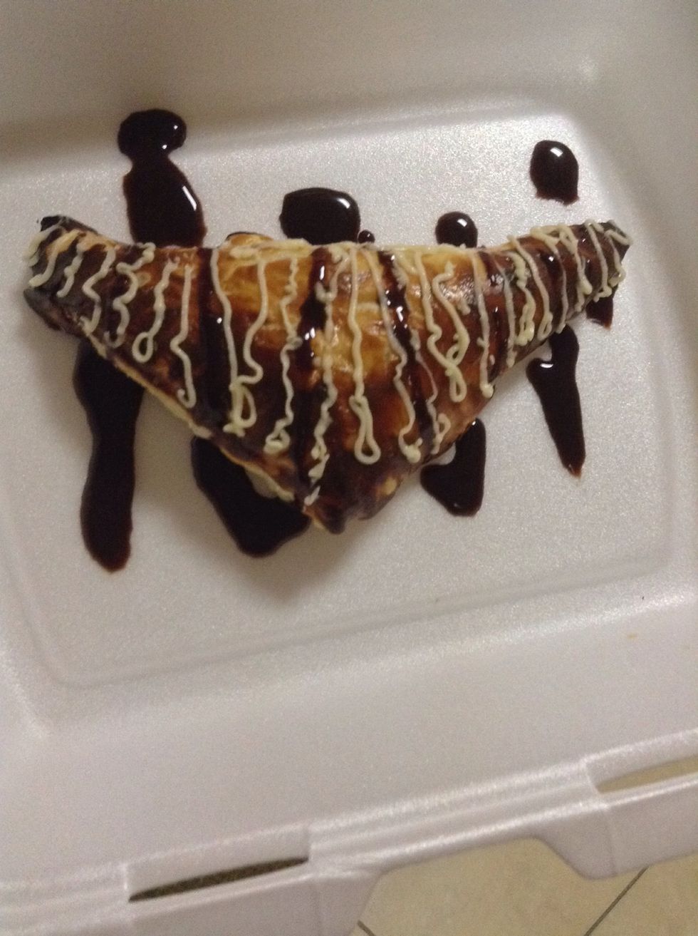 My feta cheese was very low in salt , it was kinda sweet, so i thought of something sweeter ! But just if you don't like the idea of feta with chocolate , simply don't add any!they taste good anyway!!